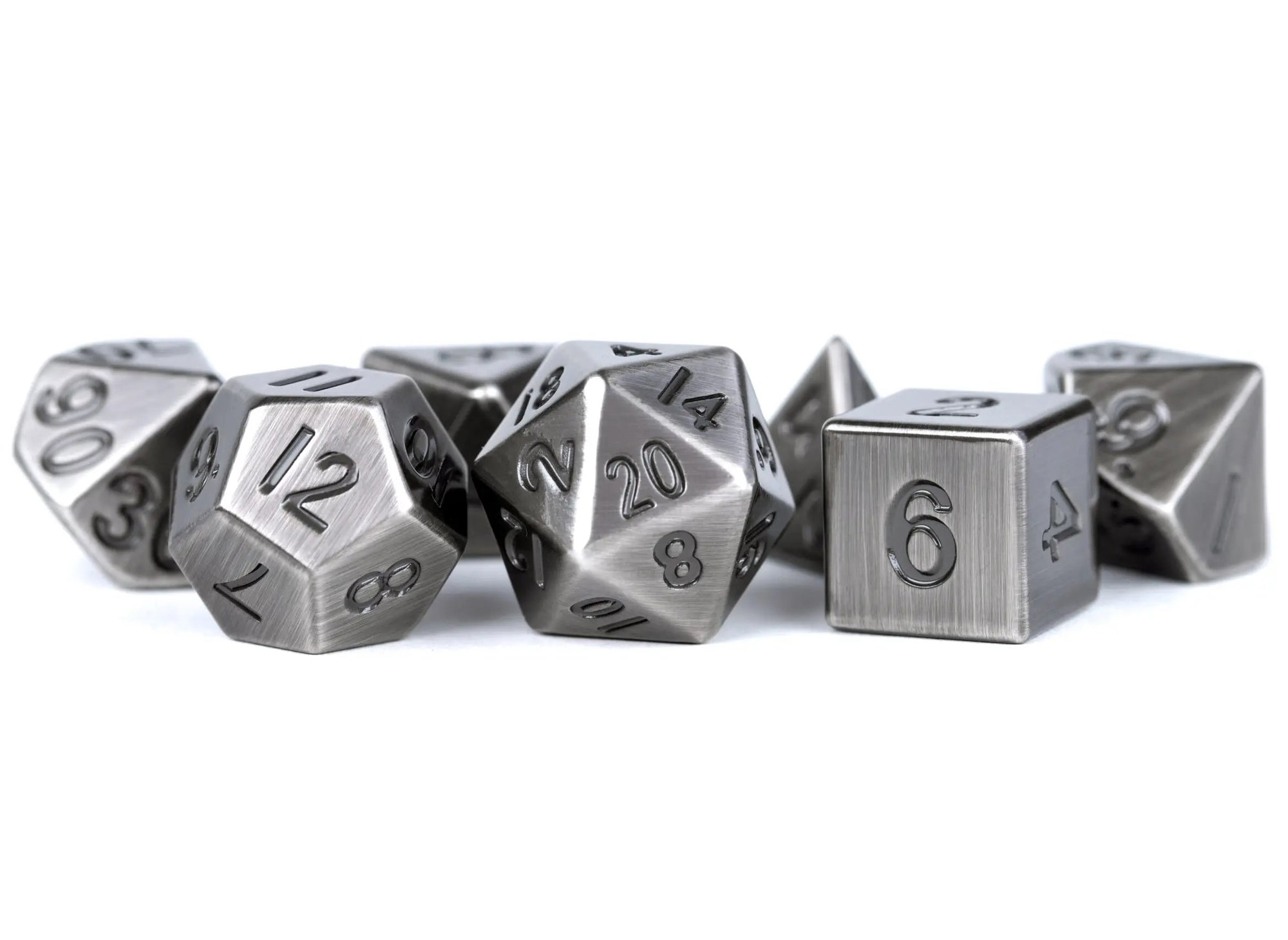 Antique Silver Metal Dice Set