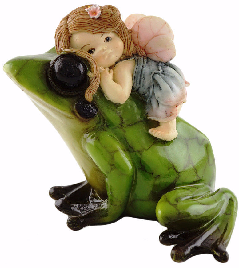 Little Fairy Riding Frog - DragonSpace Gift Shop