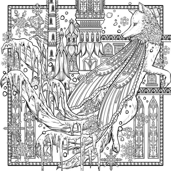 Mythographic Color and Discover: Frozen Fantasies: An Artist's Coloring Book of Winter Wonderlands [Book]