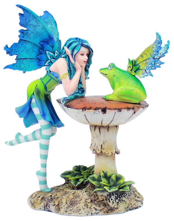 Little Fairy Riding Frog - DragonSpace Gift Shop