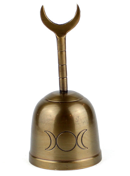 Altar Bell: Triple Moon 3 inch is available at The Zen Shop